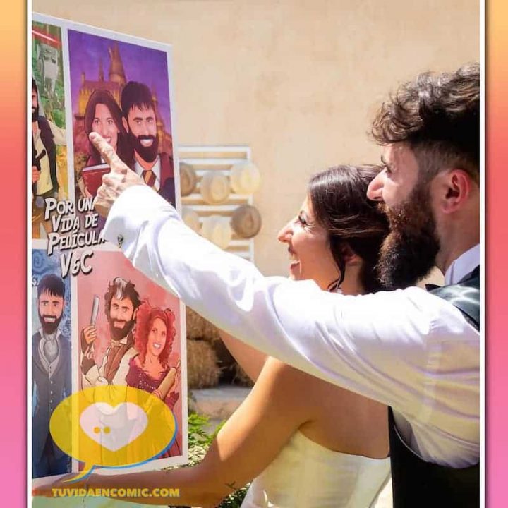 Tu Vida en Cómic - regalo de boda - ilustración personalizada - retrato personalizado - regalo para los novios - regalos personalizados - www.tuvidaencomic.com - bodas originales - Testimonio Clientes Satisfechos