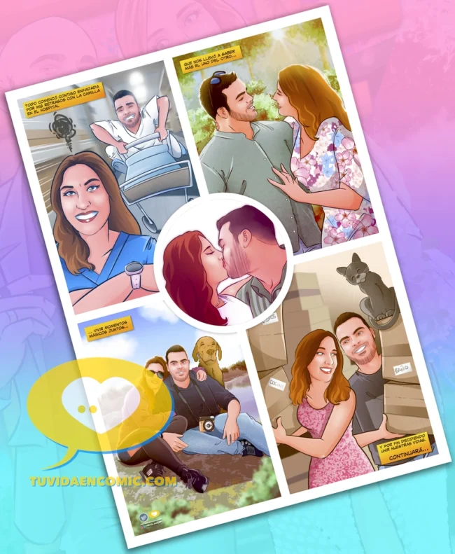 Cómic Personalizado – Nuestra historia de amor en cómic – www.tuvidaencomic.com – Regalo de aniversario – regalo especial – regalo personalizado 5 Cómic Personalizado - Nuestra historia de amor en cómic - www.tuvidaencomic.com - Regalo de aniversario - regalo especial - regalo personalizado 5