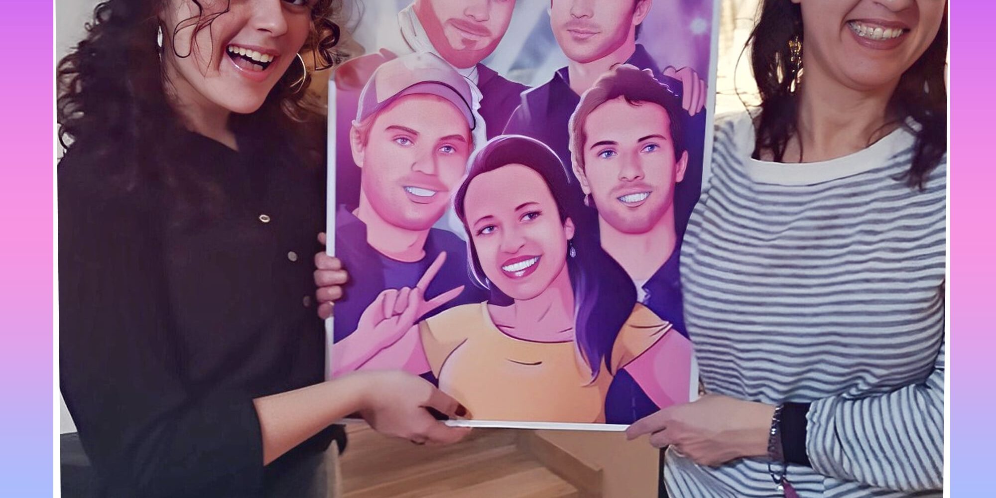 Ilustración personalizada - regalo sorpresa original para mi mujer - arte personalizado - regalo sorpresa artístico - www.tuvidaencomic.com - Clientes satisfechos