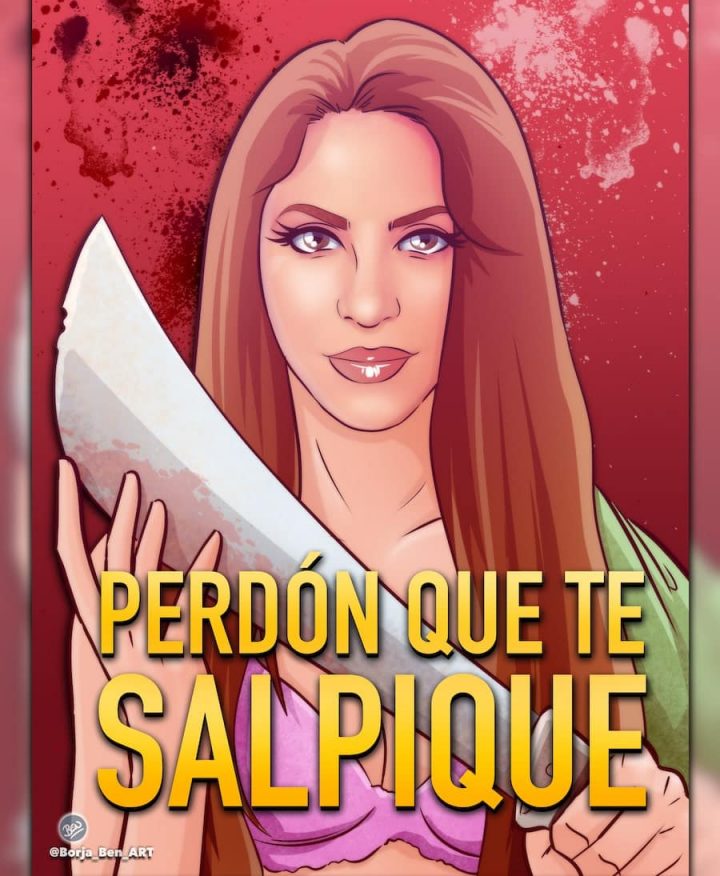 Tu Vida en Cómic - Shakira - Salpique - caricatura - regalos personalizados - www.tuvidaencomic.com - Borja_Ben_ART - Bizarrap BZRP 3
