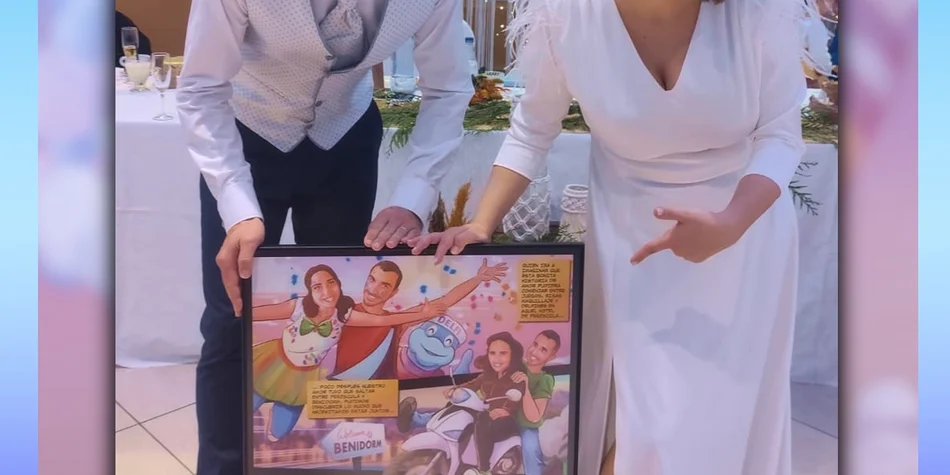 Regalo de boda cómic personalizado – Ilu personalizada – regalo para los novios – boda – regalo diferente – Regalo romántico – Historias de amor – tuvidaencomic.com clientes satisfechos 1 Regalo de boda cómic personalizado - Ilu personalizada - regalo para los novios - boda - regalo diferente - Regalo romántico - Historias de amor - tuvidaencomic.com clientes satisfechos 1