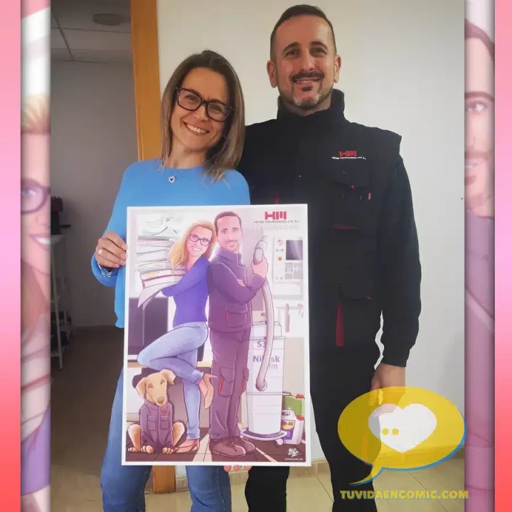 Regalo para los jefes – Regalo de empresa – Regalo corporativo – Ilustración personalizada – Regalo para los empleados – tuvidaencomic.com – Clientes safisfechos – Testimonio HQ Regalo para los jefes - Regalo de empresa - Regalo corporativo - Ilustración personalizada - Regalo para los empleados - tuvidaencomic.com - Clientes safisfechos - Testimonio HQ