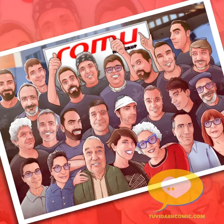 Regalo de empresa personalizado – regalos corporativos – caricatura de grupo – caricatura de departamento – regalo de jubilación y despedida – ilustración grupal – tuvidaencomic.com 6 Regalo de empresa personalizado - regalos corporativos - caricatura de grupo - caricatura de departamento - regalo de jubilación y despedida - ilustración grupal - tuvidaencomic.com 6