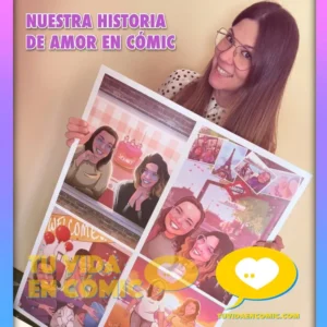 Nuestra historia de amor en cómic personalizado - Cómic personalizado - Cómic de vida juntos - Regalo de aniversario original - regalo de boda personalizado - tuvidaencomic.com - testimonio de clientes