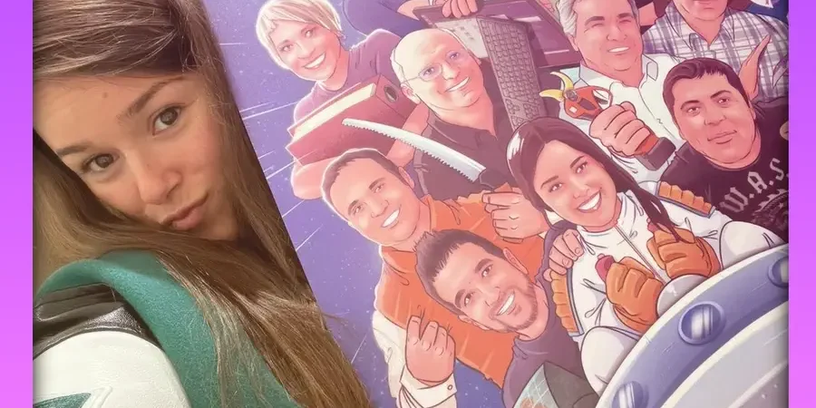 Regalo de empresa – Regalo de despedida a compañera de trabajo – regalos corporativos – caricatura de grupo – regalo original – www.tuvidaencomic.com – regalos frikis _1 Regalo de empresa - Regalo de despedida a compañera de trabajo - regalos corporativos - caricatura de grupo - regalo original - www.tuvidaencomic.com - regalos frikis _1