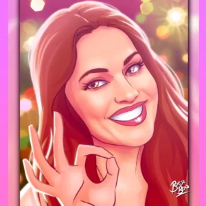 Ilustración personalizada de Lara Álvarez - Caricatura - Regalo original - Regalo Personalizado - Telecinco - Supervivientes - Tu vida en Cómic.jpg