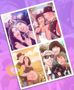 Regalo Especial para Celebrar vuestro Aniversario - cómic personalizado - qué regalar por mi aniversario - regalo romántico - Tu Vida en Cómic - Cómic de mi vida - Arte - ilustraciones personalizadas