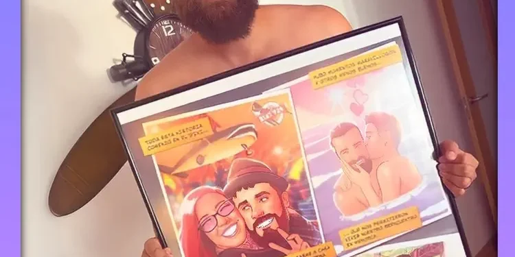 Cliente feliz nos enseña su Cómic personalizado de nuestra vida juntos- El regalo perfecto para celebrar tu historia de amor - Tu Vida en Cómic - Regalo romántico - Qué regalo hacer - Regalo perfecto_1