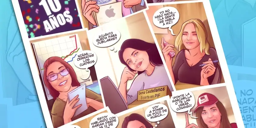 Regalo de empresa personalizado - Regalos corporativos - Regalos de empresa - cómic personalizado - Anécdotas de trabajo - Regalo de despedida - Regalos personalizados - Tu Vida en Cómic