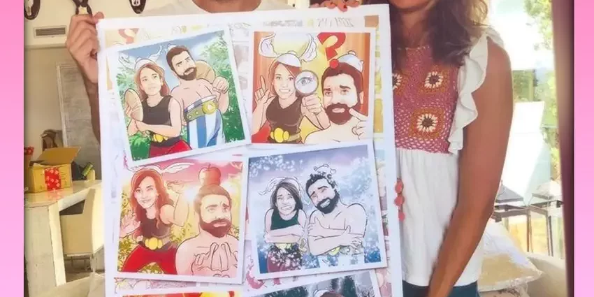 Cómic Personalizado - Regalo original - Ilustraciones personalizadas - Regalo de despedida de soltero - ideas de despedida soltera - Tu Vida en Cómic - Caricaturas - 2