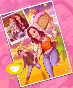 Ilustración personalizada - regalo a mejor amigo - regalo de cumpleaños - regalos para un hombre - qué regalar a un hombre - caricatura personalizada - tuvidaencomic.com - regalos personalizados 2