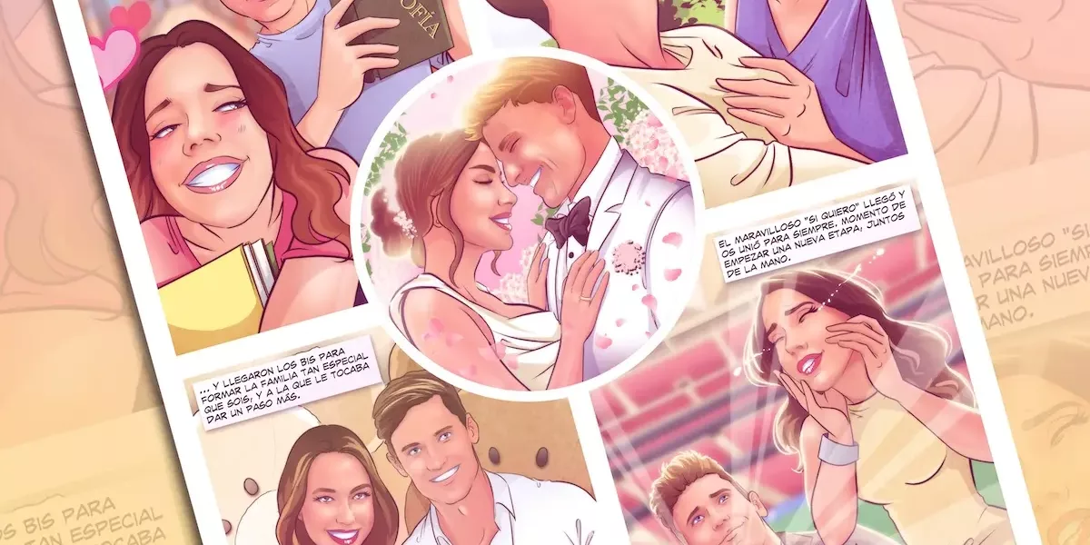 Cómic personalizado Marcos Llorente Atletico de Madrid Ilustraciones personalizadas Regalo original Regalo personalizado Regalo de boda que regalar en las bodas Tu Vida en Cómic Banner 6