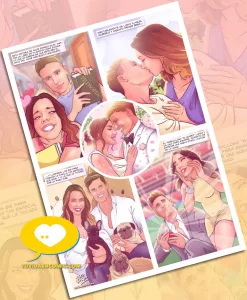 Cómic personalizado Marcos Llorente Atletico de Madrid Ilustraciones personalizadas Regalo original Regalo personalizado Regalo de boda que regalar en las bodas Tu Vida en Cómic Banner 6