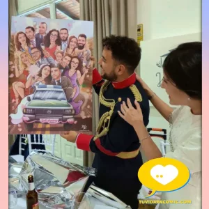 Si buscas qué regalar en una boda ilustraciones personalizadas caricaturas regalo de boda original tu vida en cómic regalo original regalo boda regalo de bodas Testimonio