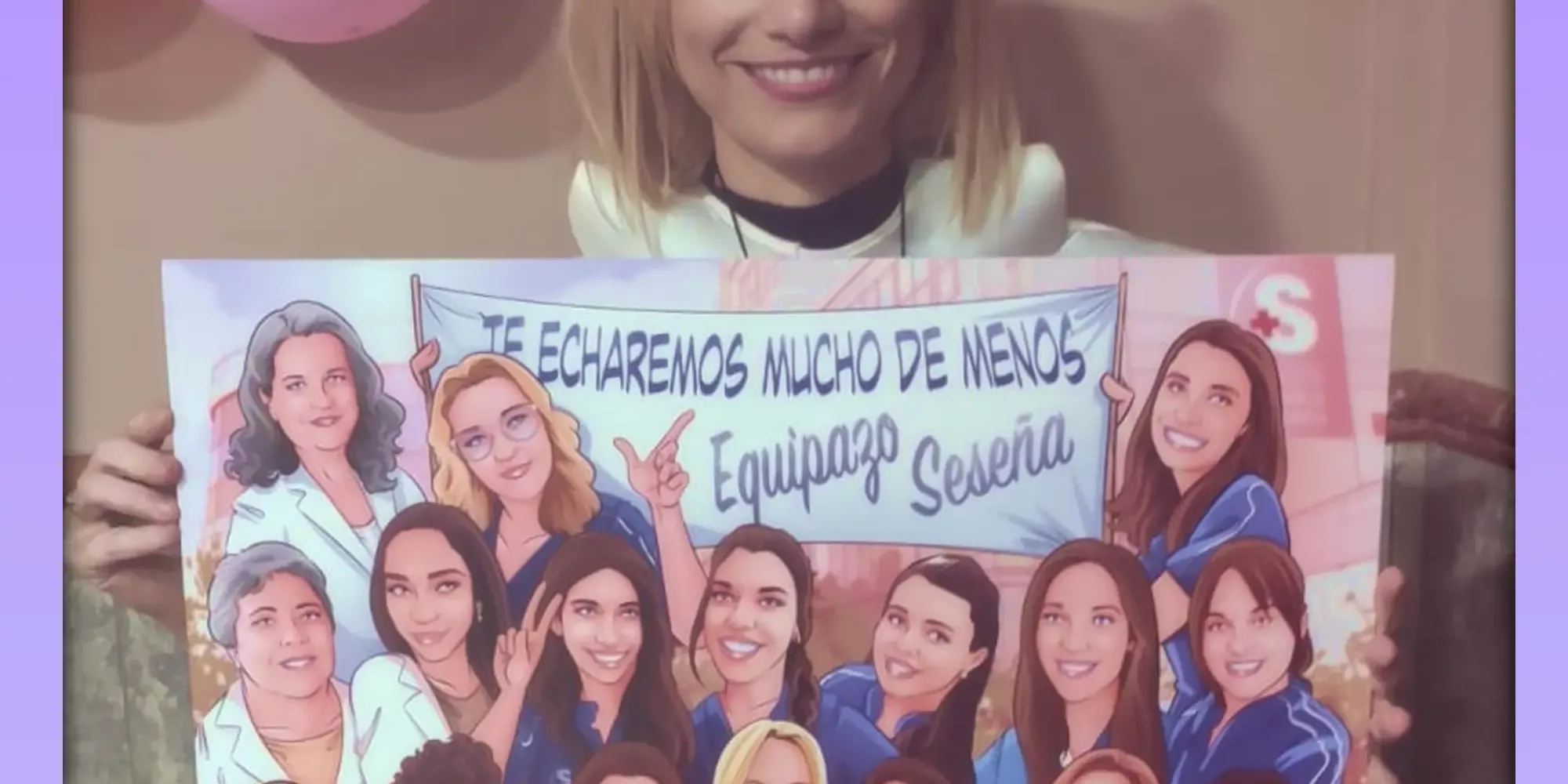 regalo para despedida de compañera de trabajo - regalo de despedida para una amiga - ilustraciones personalizadas - caricatura de grupo - regalo de despedida - tu vida en cómic Testimonio