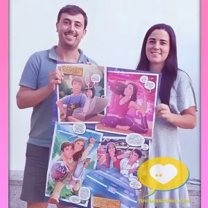 Cómic personalizado - Regalo de boda original - Regalo de boda personalizado - qué regalar de boda - qué regalo de boda hacer - tu vida en cómic - testimonio clientes