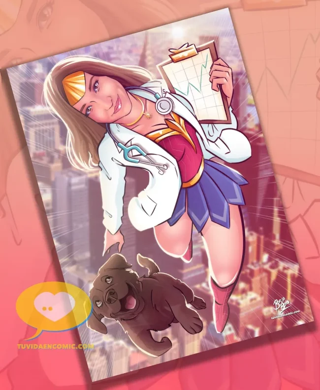 Ilustraciones personalizadas - caricatura - regalo para mi mejor amiga - regalo para amiga original - regalo para hija original - tuvidaencomic.com - regalo para hija