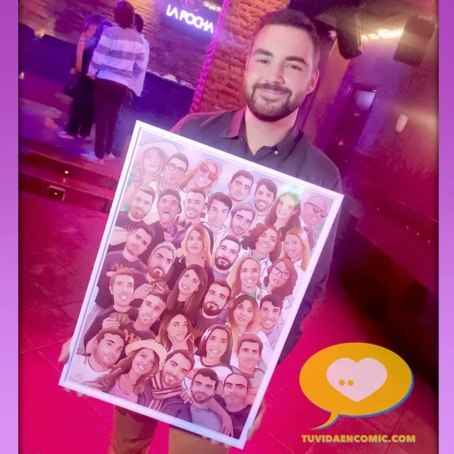 Regalo de despedida para compañero de trabajo que se va – Ilustración personalizada grupal – Caricatura de grupo – Regalo de empresa – Regalo para compañero de trabajo – regalo de jubilación Regalo de despedida para compañero de trabajo que se va – Ilustración personalizada grupal – Caricatura de grupo - Regalo de empresa - Regalo para compañero de trabajo - regalo de jubilación
