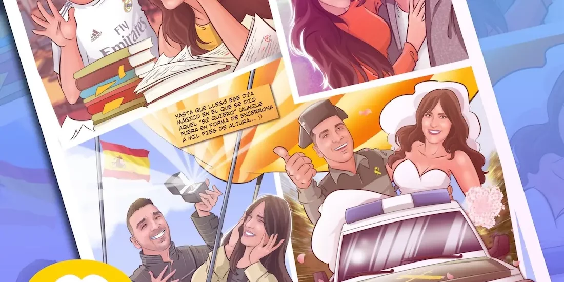 Regalo de boda original – cómic de mi vida – comic personalizado con nuestra historia de amor – regalo de boda para una amiga – qué dar de regalo de boda – regalo de boda que no sea dinero – tu vida en cómic Regalo de boda original - cómic de mi vida - comic personalizado con nuestra historia de amor - regalo de boda para una amiga - qué dar de regalo de boda - regalo de boda que no sea dinero - tu vida en cómic