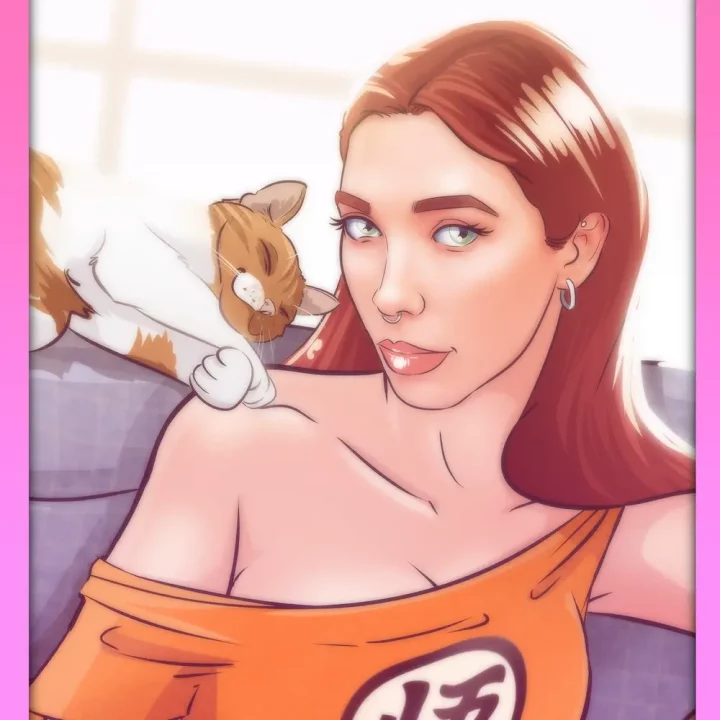 Regalo para mi mejor amiga - regalo personalizado - Retrato personalizado - Caricatura - Tu Vida en Cómic - Caricatura Dragon Ball - Ilustración de mascotas