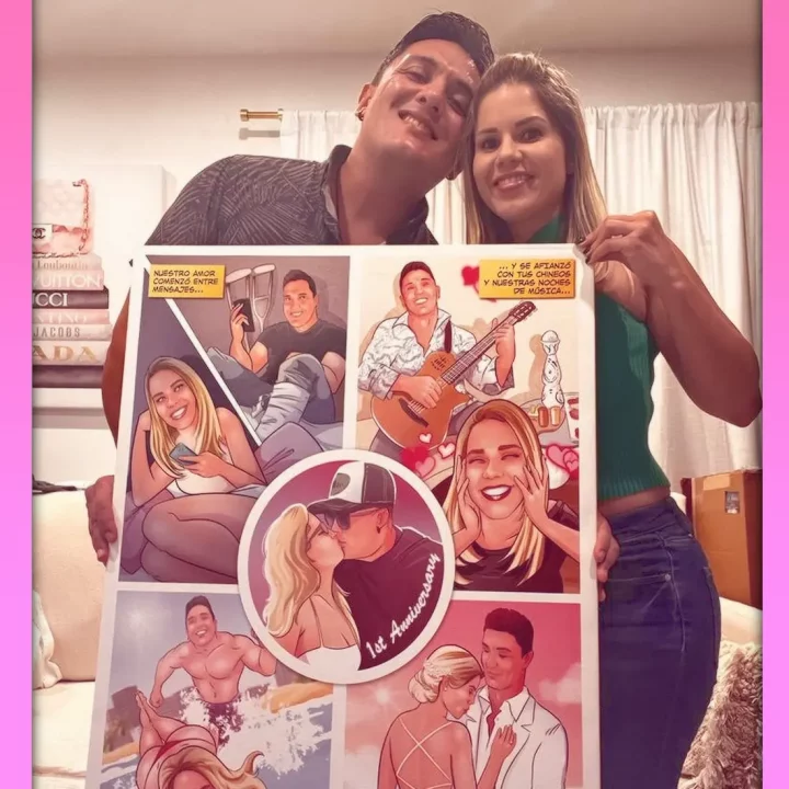 Regalo de aniversario - Regalo para mi novio - Regalo para mi marido - regalo romántico personalizado - Tu Vida en Cómic - Historia de amor en cómic Testimonio