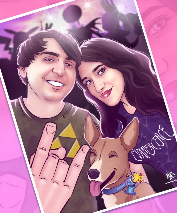 Regalo de boda para mis amigos - Ilustración personalizada - caricatura - Tu Vida en Cómic - qué regalar de boda