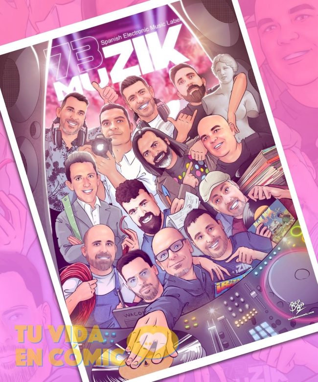 Regalo para mis amigos - Regalo de boda - ilustración de grupo - caricatura de grupo - caricaturista valencia - tu vida en cómic