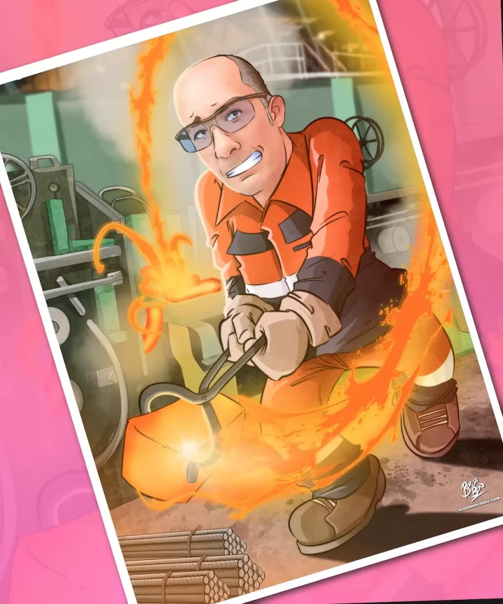 El perfecto regalo para un compañero de trabajo. Caricatura personalizada. Ilustración personalizada. Caricaturista Valencia. Tu Vida en Cómic. Borja Ben. Regalo personalizado El perfecto regalo para un compañero de trabajo. Caricatura personalizada. Ilustración personalizada. Caricaturista Valencia. Tu Vida en Cómic. Borja Ben. Regalo personalizado