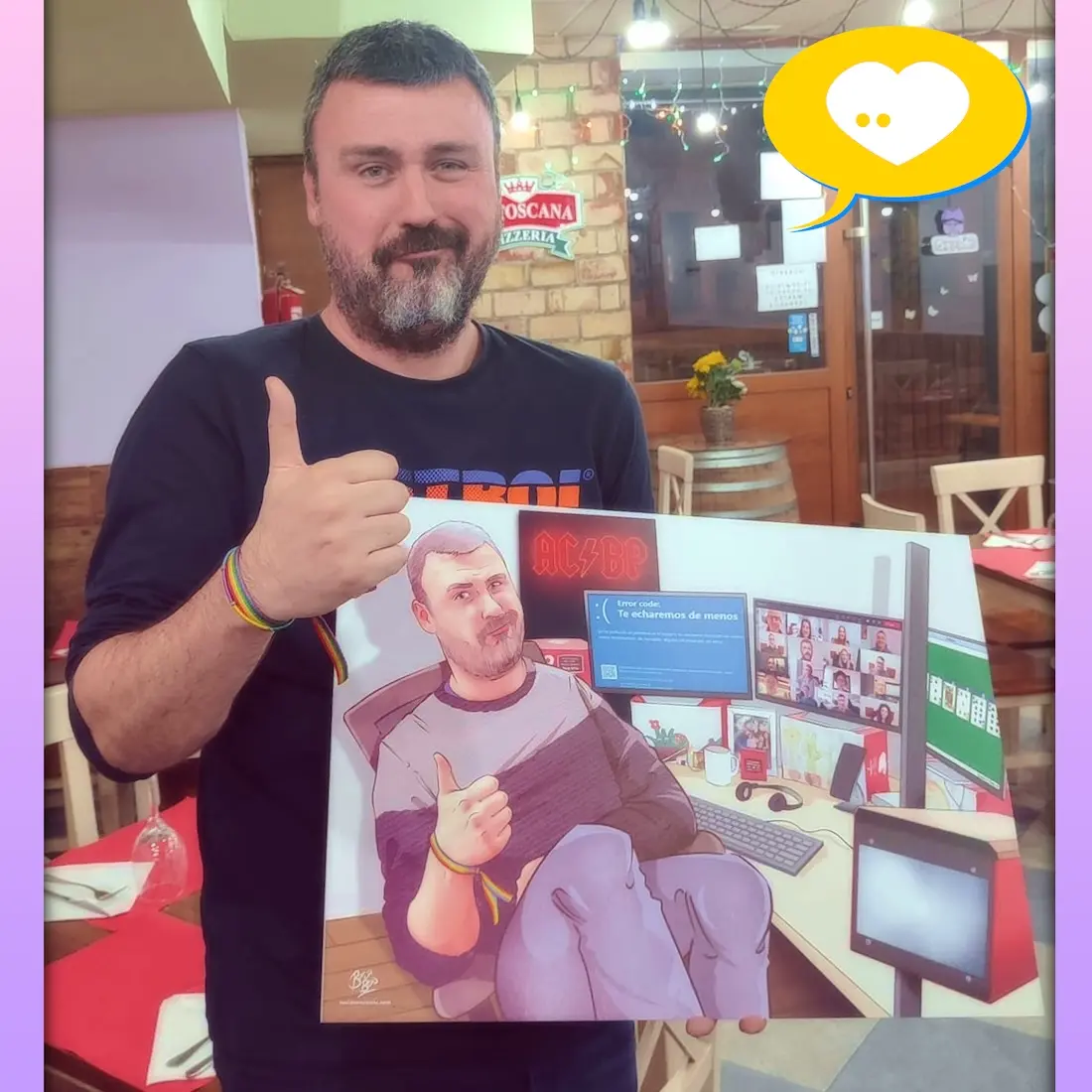 El perfecto regalo de despedida para un compañero de trabajo - fase de coloreado - tuvidaencomic.com Regalos personalizaos Cliente satisfecho