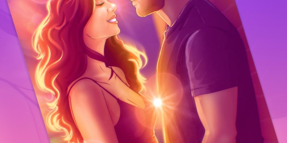 ilustracion-pareja-personalizada-regalo-romantico – Tu Vida en Cómic – Regalo de San Valentín Ilustración digital personalizada de una pareja mirándose con amor, con tonos cálidos y vibrantes que transmiten emociones profundas. Regalo perfecto para aniversarios y San Valentín