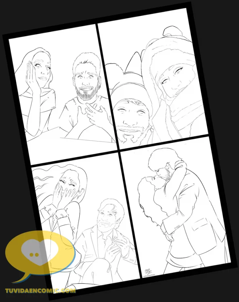 Fase de entintado lineart