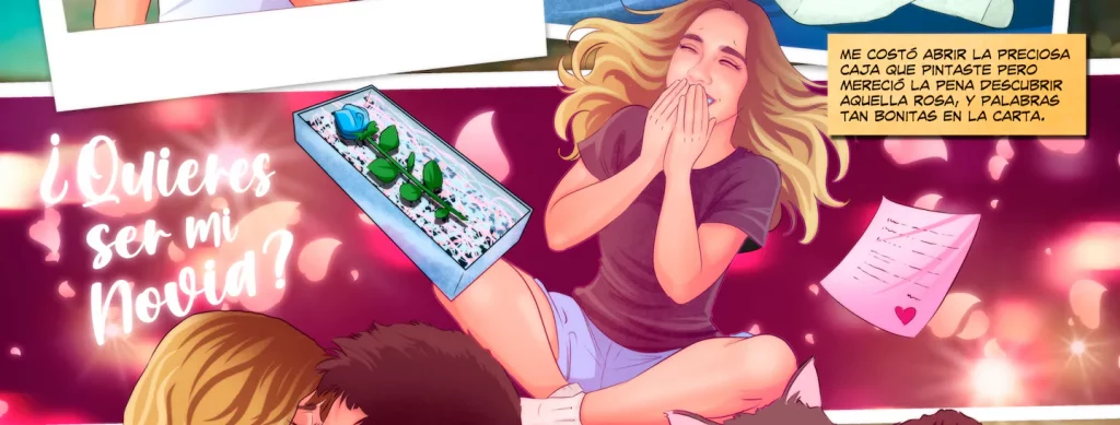 zoom detalle cómic personalizado regalo de aniversario